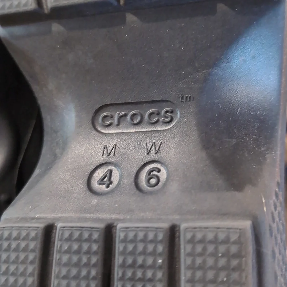 CROCS Black Platform Sandals - Picture 5 of 5